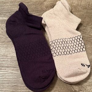 Bombas Men's Athletic Socks - Black and Cream